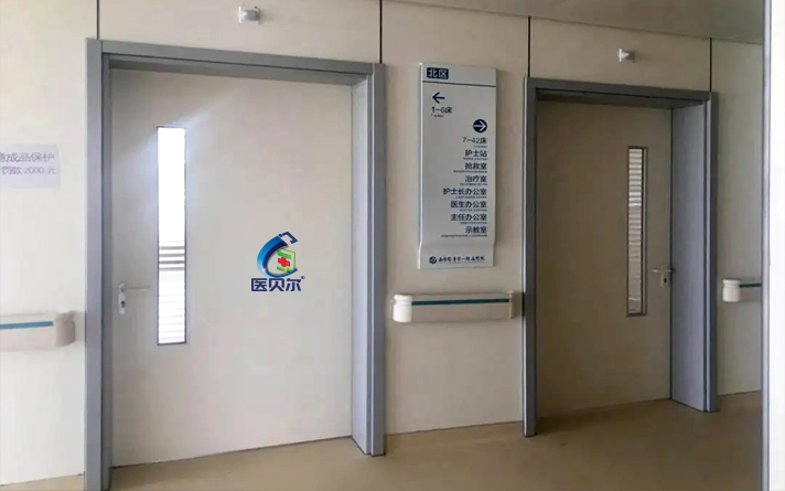 病房鋼質(zhì)門工地實(shí)景